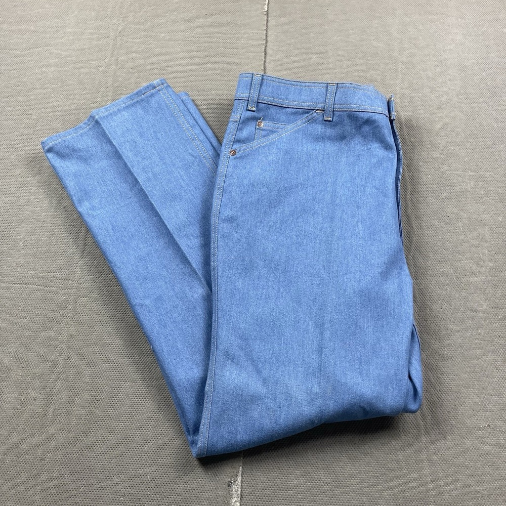 Vintage Levis Action Skosh More Room Jeans Mens 40x32 Faded Wash Orange Tab